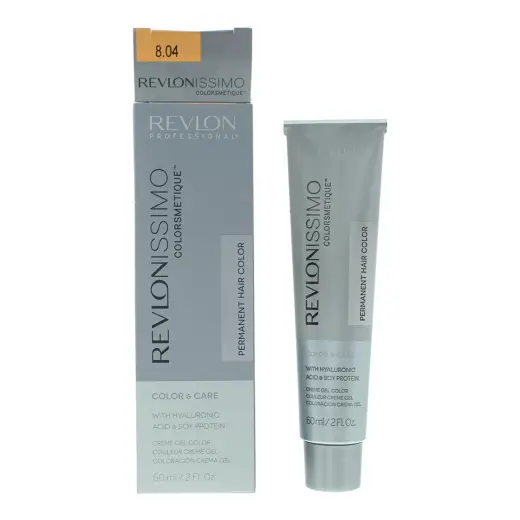 Revlon, Revlonissimo Colorsmetique, Permanent Hair Dye, 8.04 Light Pale Copper Blonde, 60 ml