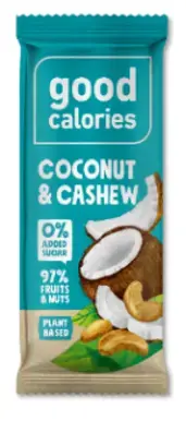 "Energy" dateļu batoniņš ar Indijas riekstiem, zemesriekstiem un kokosriekstiem GOOD CALORIES, 35g