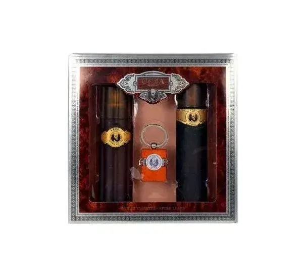 Set Cuba Paris Cuba Gold Edt 100ml + After Shave 100ml + Brelok