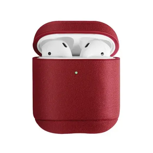 UNIQ Terra Case AirPods 1/2 gen. Genuine Leather red