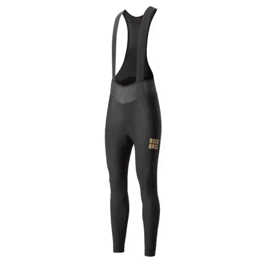 Rockbros YDCK012-1 Long Fleece Bib Tights with Pad Size S - Black