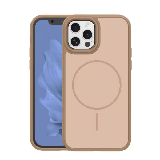 Frame Thin Mag maciņš ar MagSafe atbalstu telefonam iPhone 12 | iPhone 12 Pro brūns