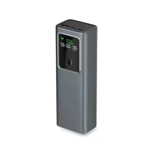 SBS išorinė baterija (powerbank) | 20 000 mAh | 100W | PD | USB-C | LED ekranas | pilkas