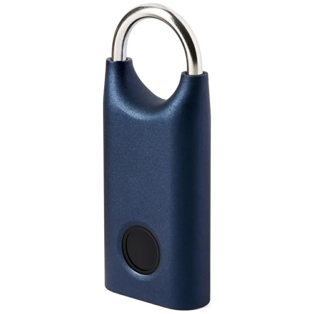 Lexon Nomaday fingerprint padlock dark blue