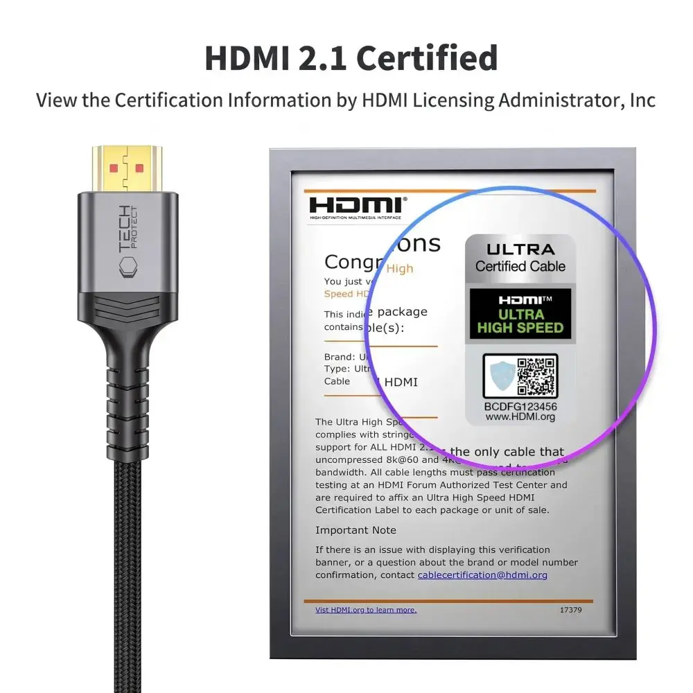 TECH-PROTECT ULTRABOOST CABLE HDMI 2.1 4K 120HZ / 8K 60HZ 300CM BLACK