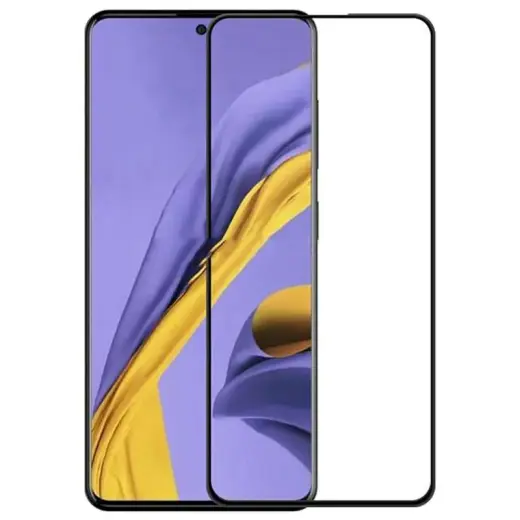 Tempered Glass 9D Full Coveraged with Frame Samsung A515 Galaxy A51 Black