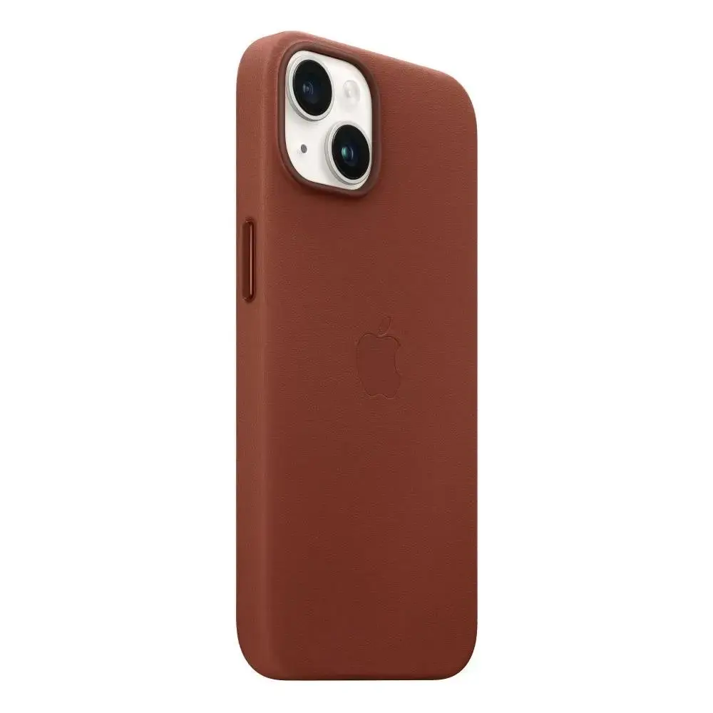 MPP73ZM|A Apple Leather Magsafe Cover for iPhone 14 Umber