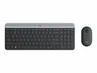 LOGITECH Slim Wireless Keyboard and Mouse Combo MK470 - GRAPHITE - PAN - 2.4GHZ - NORDIC
