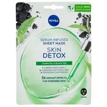 Skin Detox Serum Infused Sheet Mask - Cleansing and detoxifying sheet face mask.