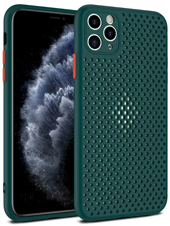 Fusion Breathe Case Silikona Aizsargapvalks Priekš Samsung G980 Galaxy S20 Zaļš