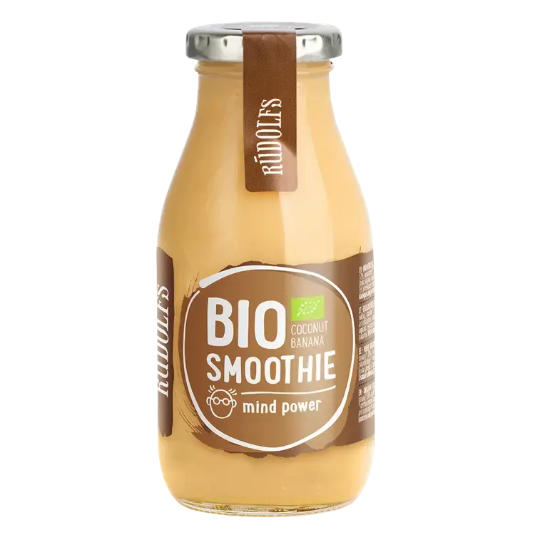 Smūtijs RŪDOLFS BIO kokosa, banānu "Intelektam", 260ml (DEP)