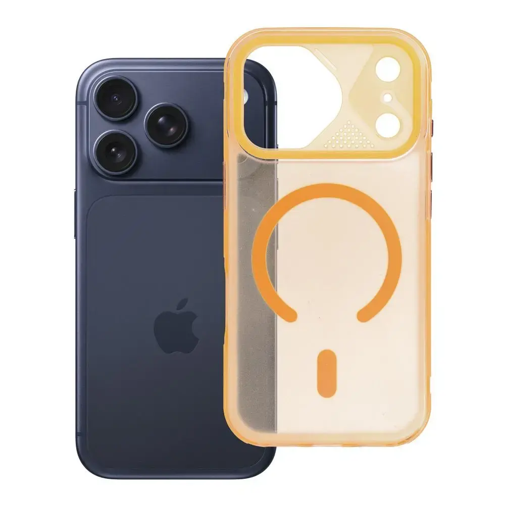 Aurora phone case with MagSafe support for iPhone 17 Pro orange