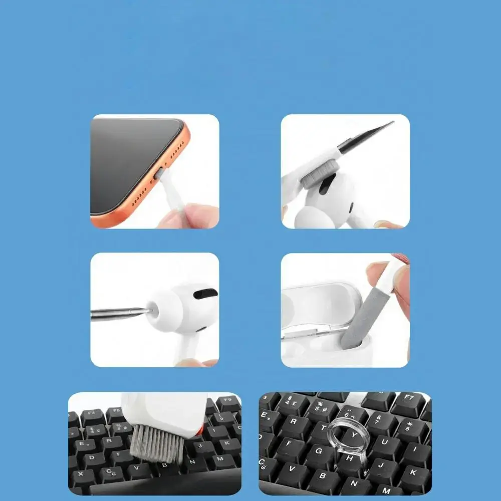 Multifunctional cleaning set 4smarts 10in1 for phones and devices white