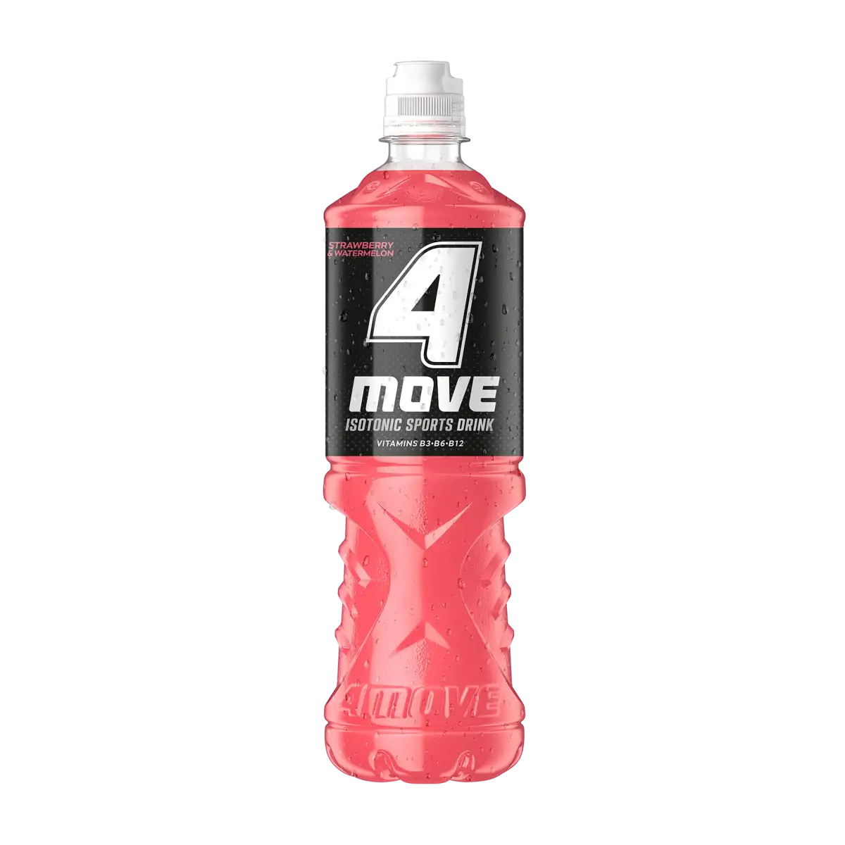Izotonisks dzēriens 4 MOVE, Zemeņu un arbūza PET 0.75l(DEP)