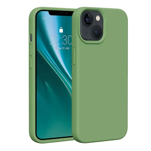 Etteri Silicone phone case for iPhone 14 6.1 light green