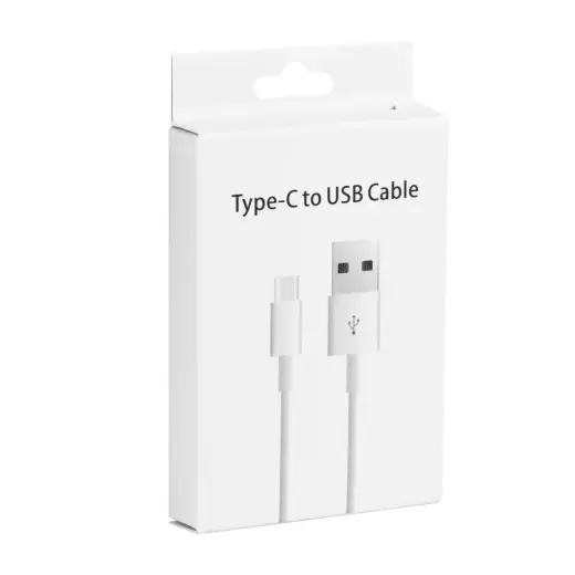 HD2 BOX datu pārraides un uzlādes vads | USB-A uz USB-C | 10W | 1m | balts