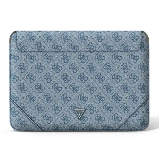 Oriģinālais GUESS klēpjdatora maciņš 4G Uptown Triangle Logo GUCS16P4TB 16 collas zils