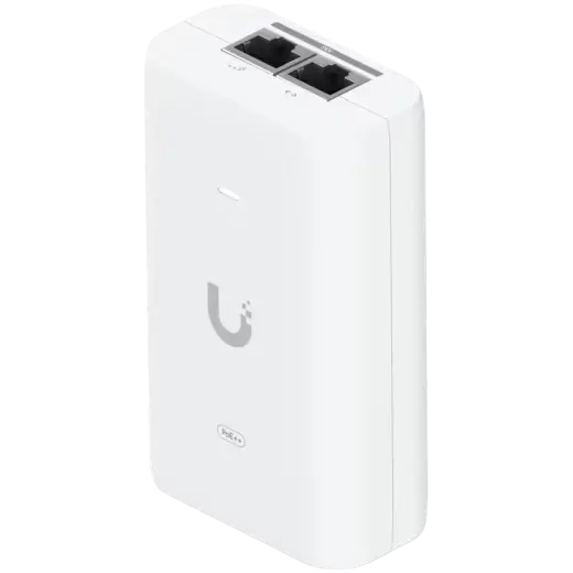 Ubiquiti UniFi UACC-PoE++-10G-EU 10G PoE++ Adapter (60W), can power UniFi PoE++ devices, reduce dependency on PoE switch power, and provide a Multi-Gigabit LAN connection