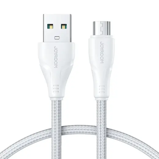 Joyroom USB cable - micro USB 2.4A Surpass Series for fast charging and data transfer 1.2 m white (S-UM018A11)