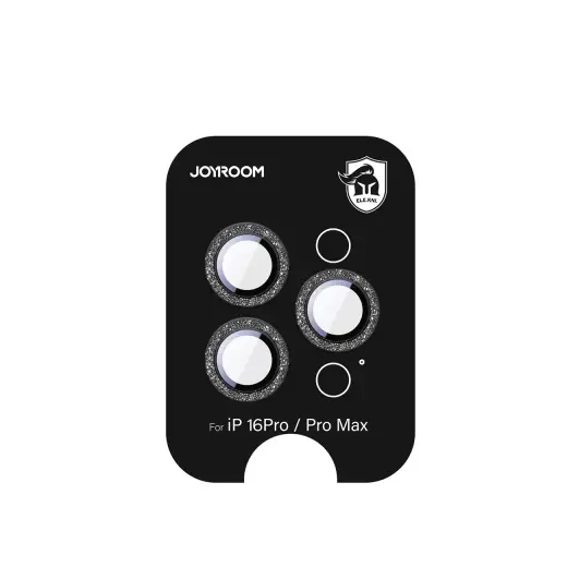 Joyroom JR-MSF0303 Glass Screen Protector for iPhone 16 Pro|16 Pro Max Lenses - Black