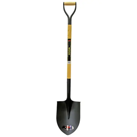 Garden spade 30x18x120cm, steel, with wooden handle