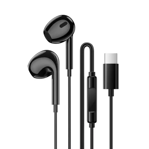 Borofone Earphones BM100 Max Fuente with microphone Type C (DAC) black