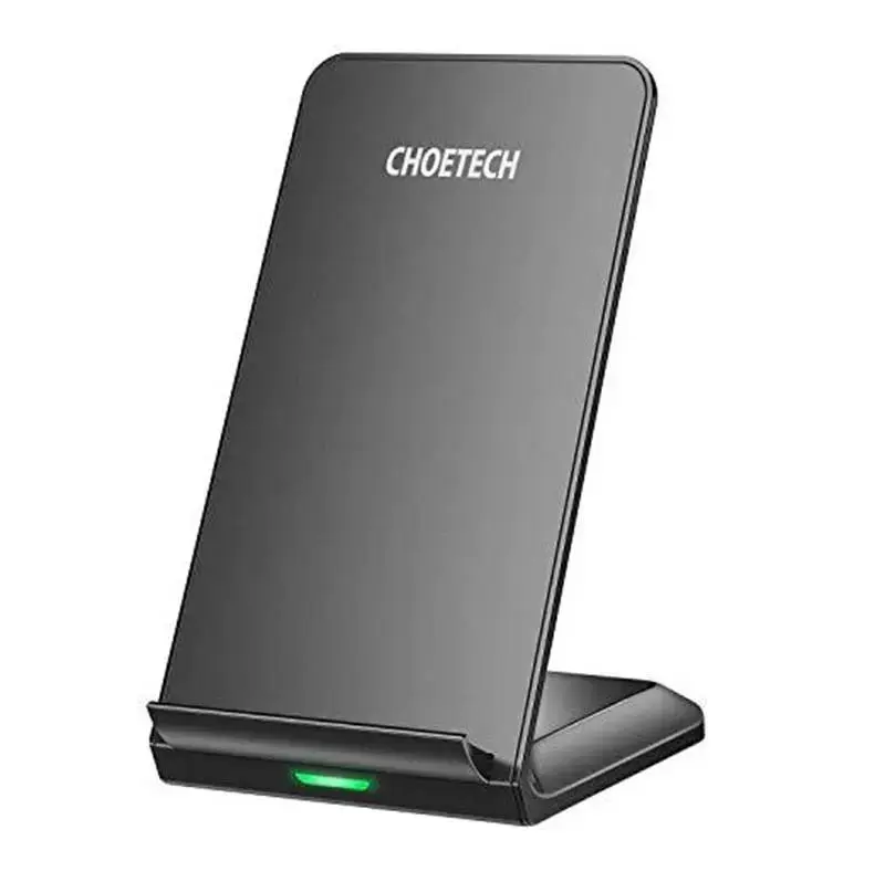 Choetech Qi wireless charger 10W phone stand + USB cable - micro USB black (T524-S)