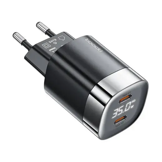 Toocki charger travel charger | 35W | GaN | USB-C | black
