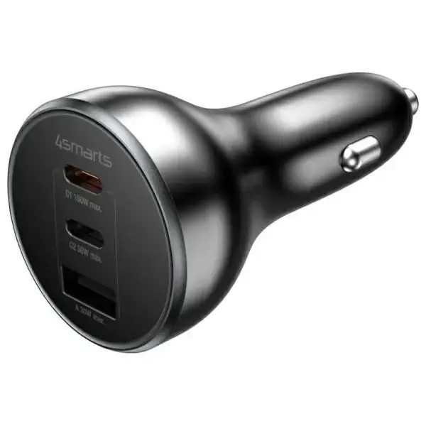 4smarts VoltRoad Ultimate 541224 automašīnas lādētājs | 160W | USB-C | melns