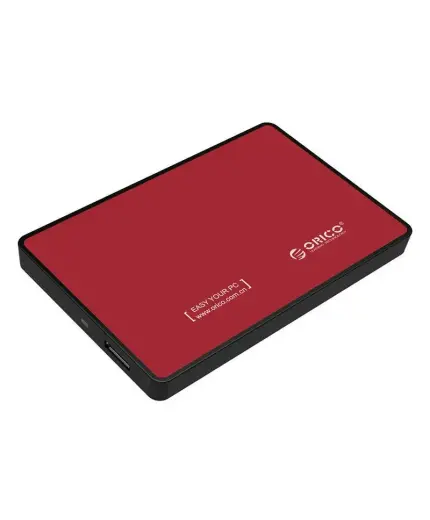 Cietā diska ārējais korpuss Orico SSD|HDD 2,5" SATA III (sarkans)