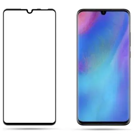 Tempered Glass 9D Full Coveraged with Frame Huawei P30 Lite Black