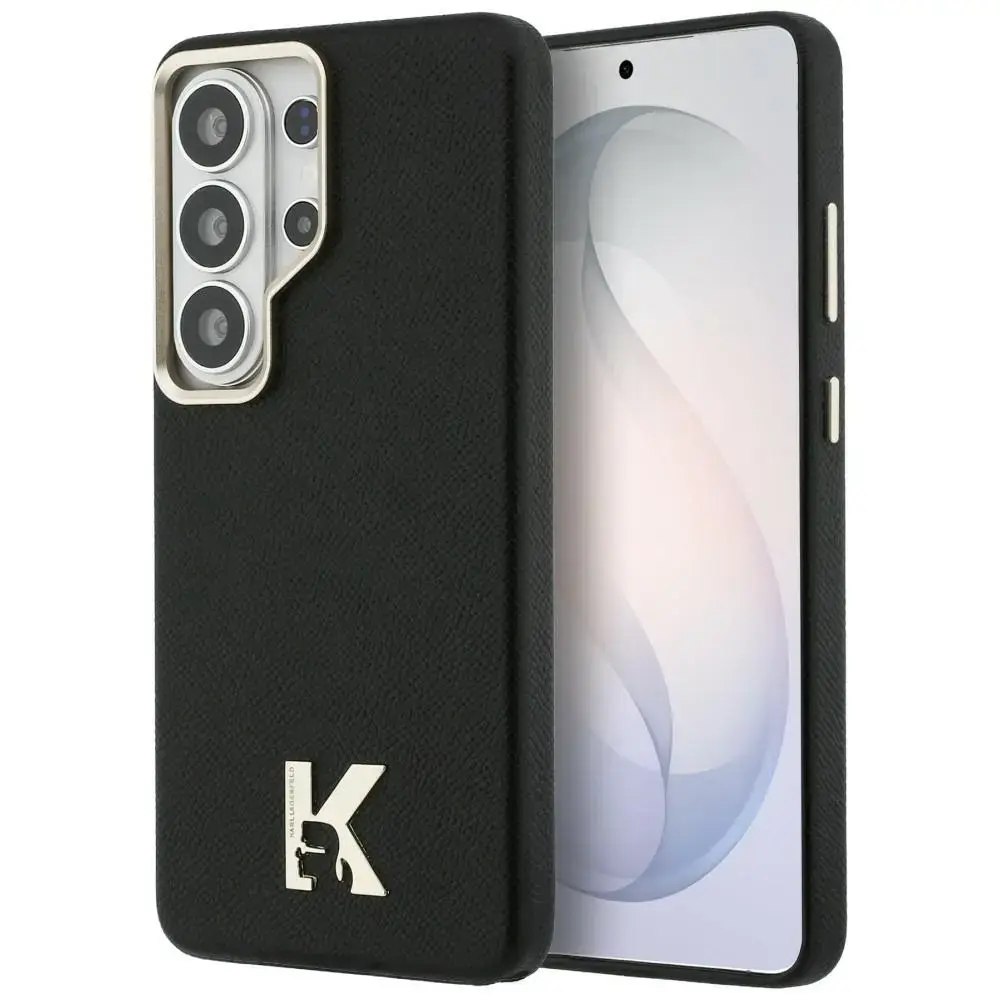 Karl Lagerfeld K Metal Logo maciņš ar MagSafe atbalstu telefonam Samsung Galaxy S26 Ultra (S948) melns