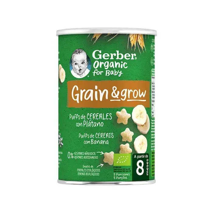 Gerber Organic Puffed Cereals and Banana