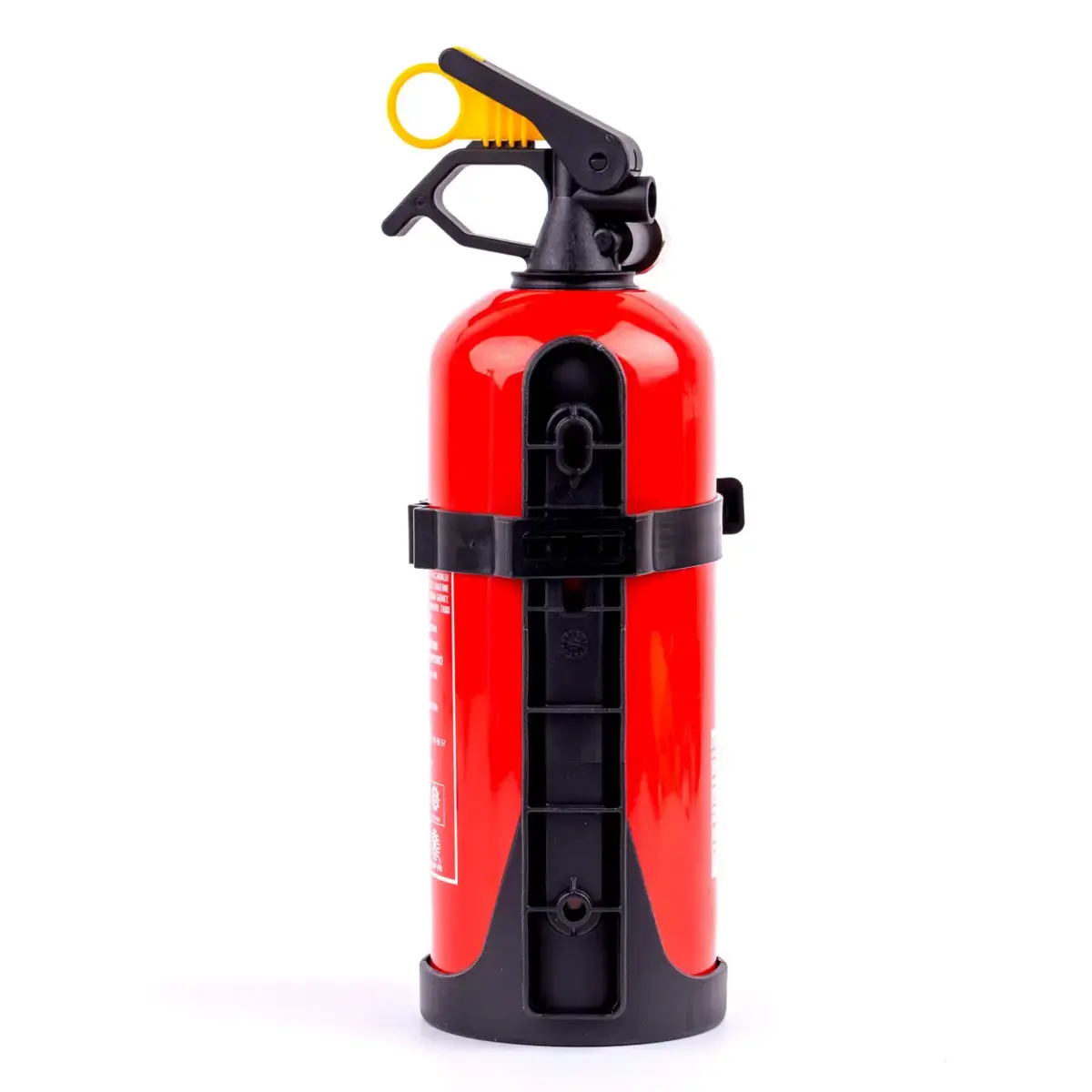 Powder fire extinguishers ABC with presure gauge and wall fixing, 1 kg
