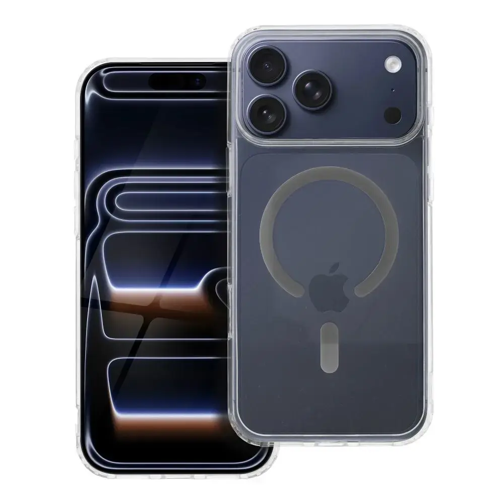 Drop Glue Colorful Ring maciņš ar statīvu un MagSafe atbalstu telefonam iPhone 17 Pro Max pelēks