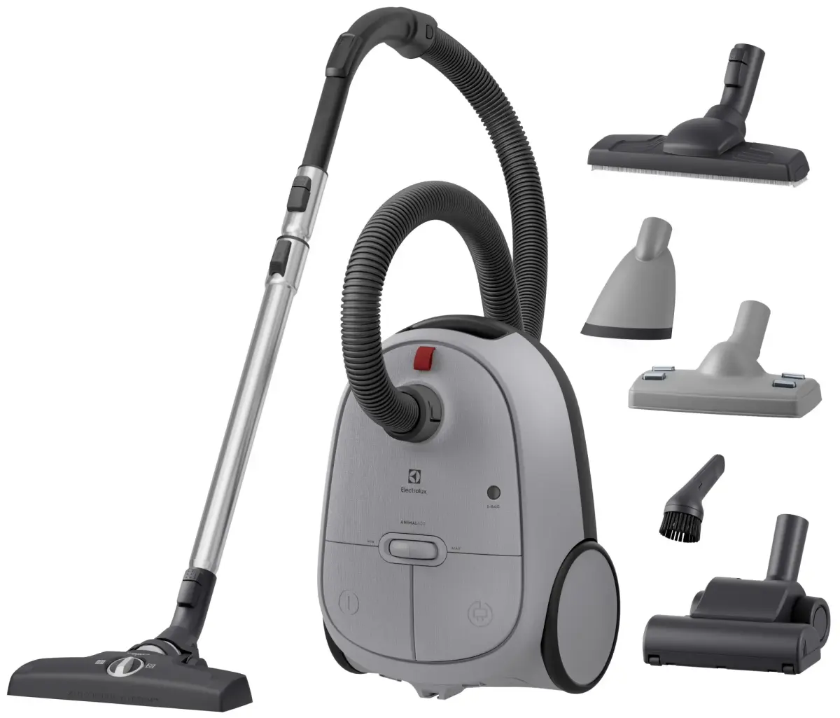 Electrolux 600 putekļu sūcējs ar maisiņu, 850W, pelēks