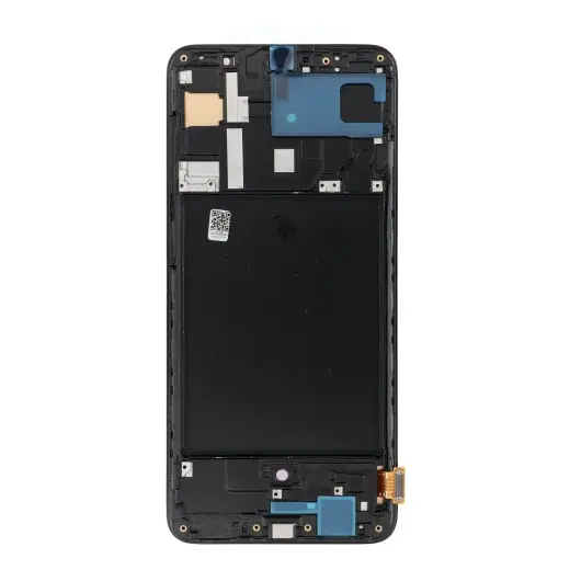 REWA lcd display for SAMSUNG A70 OLED black with frame