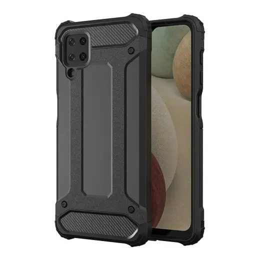 Armor telefono dėklas Samsung Galaxy A12 (A125) juodas
