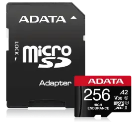 Atmiņas karte ADATA High Endurance microSDXC 256GB UHS-I