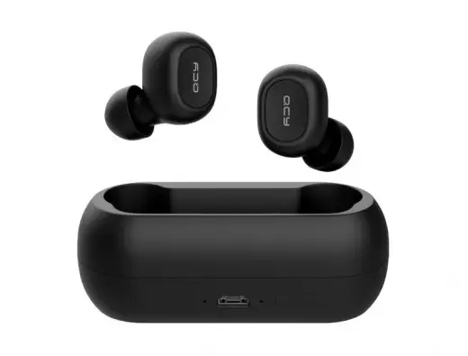 QCY T1C Airpods Bluetooth 5.0 Stereo Headet with Microphone (MMEF2ZM|A) Black
