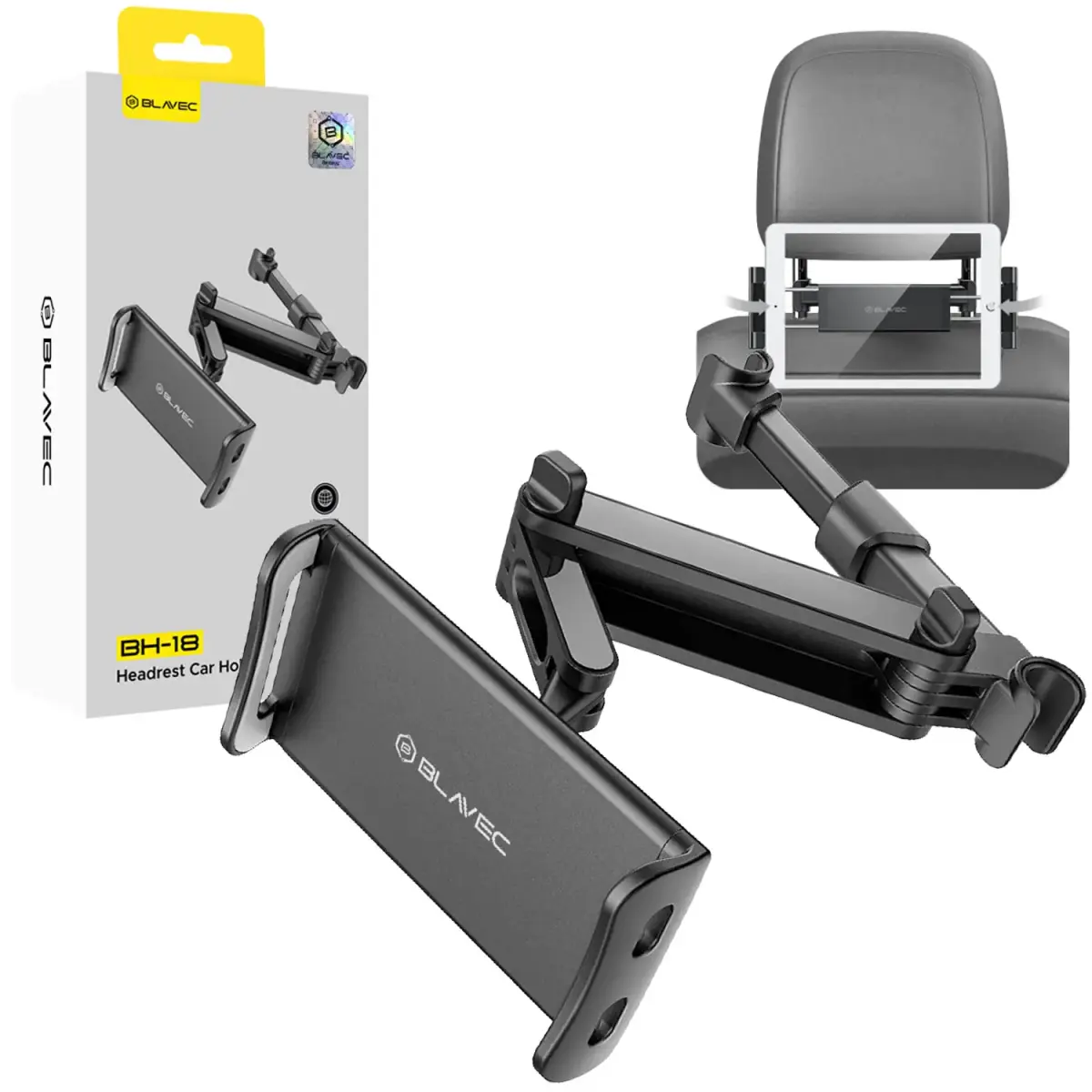 Blavec Car holder BH-18 to headrest (BH18-HRB) black