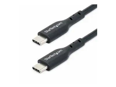 StarTech.com 2m (6ft) USB C Charging Cable, USB-C Cable, USB 2.0 Type-C Laptop Charger Cord, 60W 3A Power Delivery, TPE Jacket, USB-C Data Transfer Cable, M|M - USB-C cable - 24 pin USB-C to 24 pin USB-C - 2 m