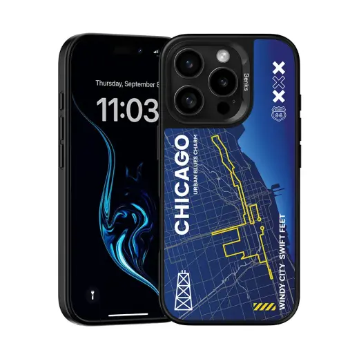 Benks Dynamic City Chicago Case for Iphone 15 Pro