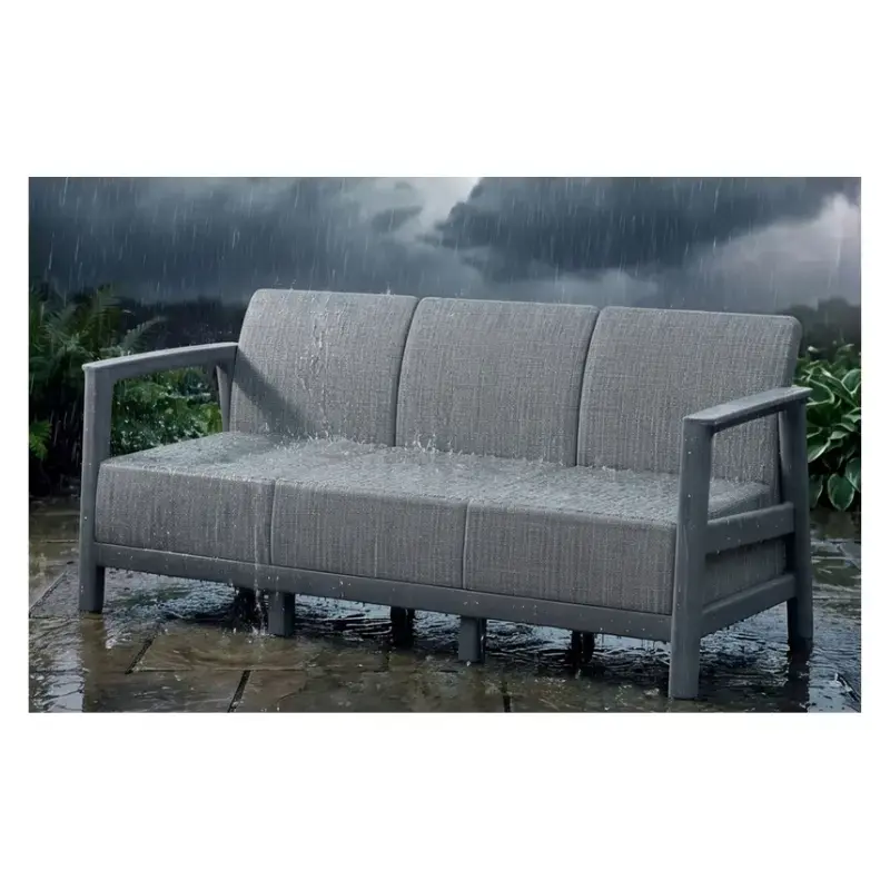 Dārza dīvāns trīsvietīgs Scandi Linea 3 Seater Sofa gaiši pelēks/tumša tērauda pelēks