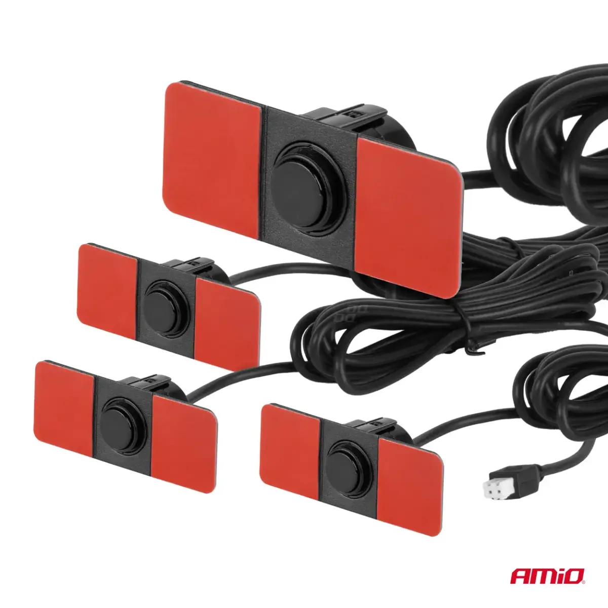 Parking assistant system LED COB 4 sensor black inside mount 16,5mm