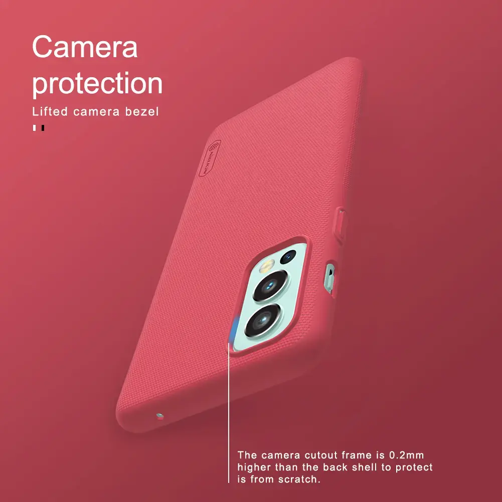 Nillkin Super Frosted Back Cover for OnePlus Nord 2 5G Bright Red