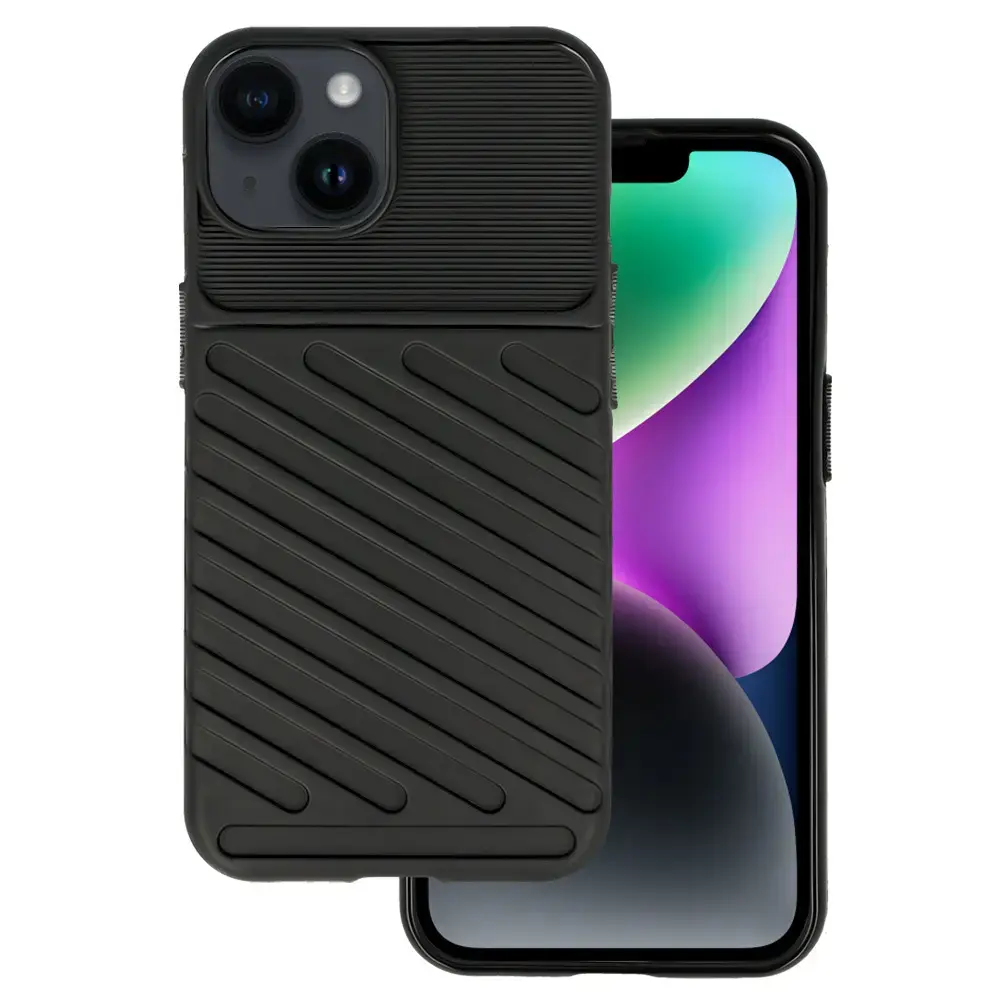 Thunder maciņš telefonam iPhone 15 Plus melns