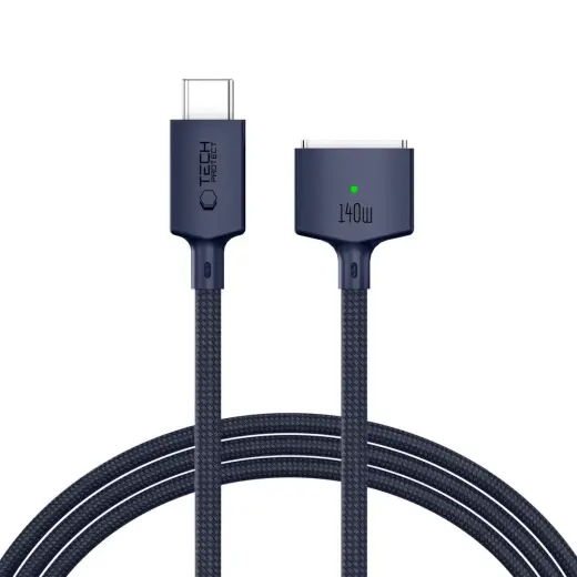 TECH-PROTECT MMC01 ULTRABOOST MAGNETIC MACBOOK CABLE TYPE-C TO MAGSAFE 3 140W 200CM MIDNIGHT BLUE