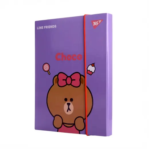 Kartona mape YES Line Friends B5 burtnīcām