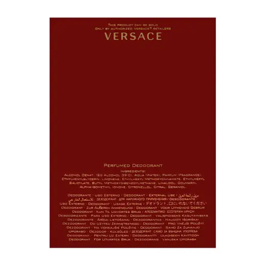 Versace Eros Flame Perfumed Deodorant Spray 100ml Glass Bottle